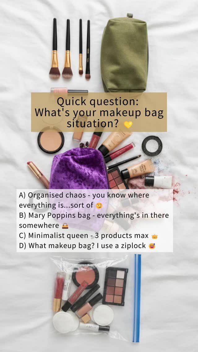 Where are my Type-C makeup bag queens at? Tell me in the comments! 🖤💛
#aveilaustralia #makeup #relatable #beauty #beautytips