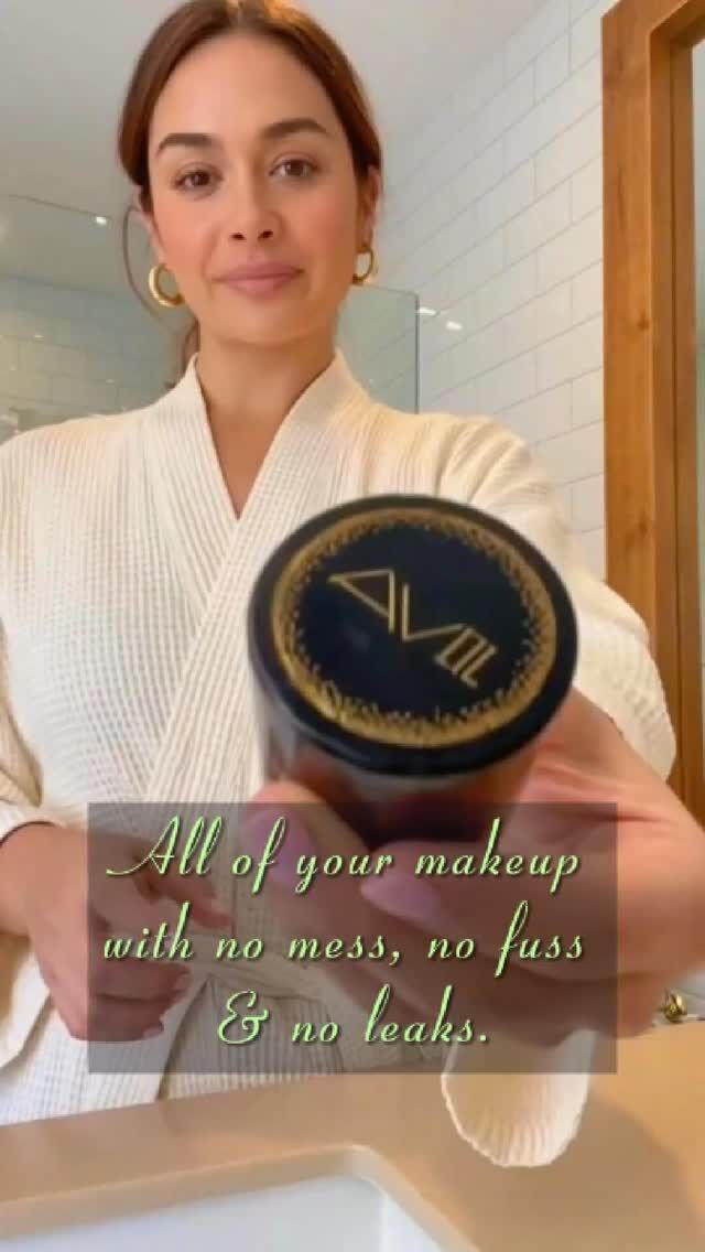 Aveil compact makeup towers. No mess, no fuss and no leaks 🖤💛
#viral #makeup #makeuphacks #beauty #aveilaustralia